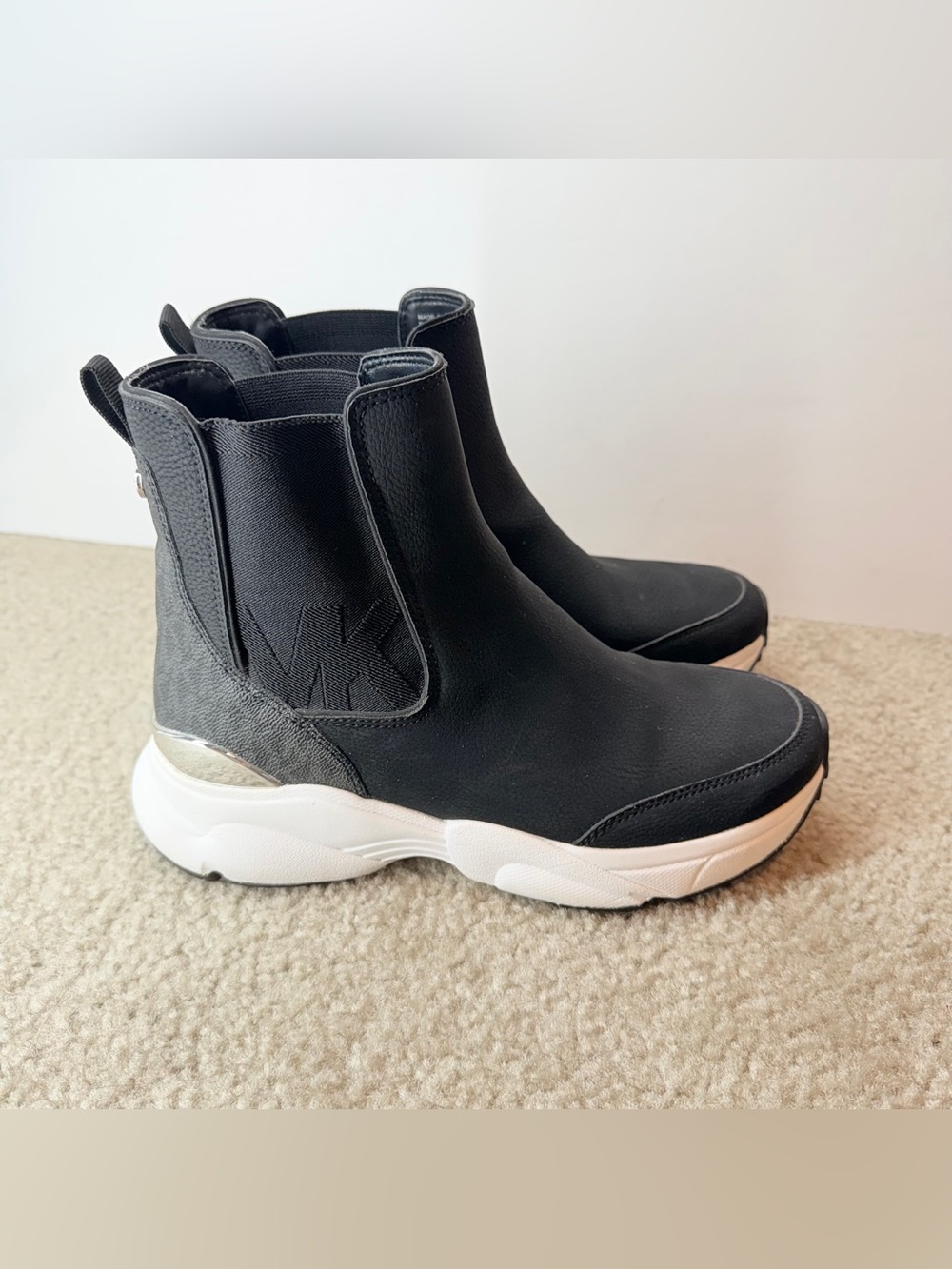 MICHAEL Michael Kors Katrina Bootie Sneaker Boots Black Women's Size 7.5 M
